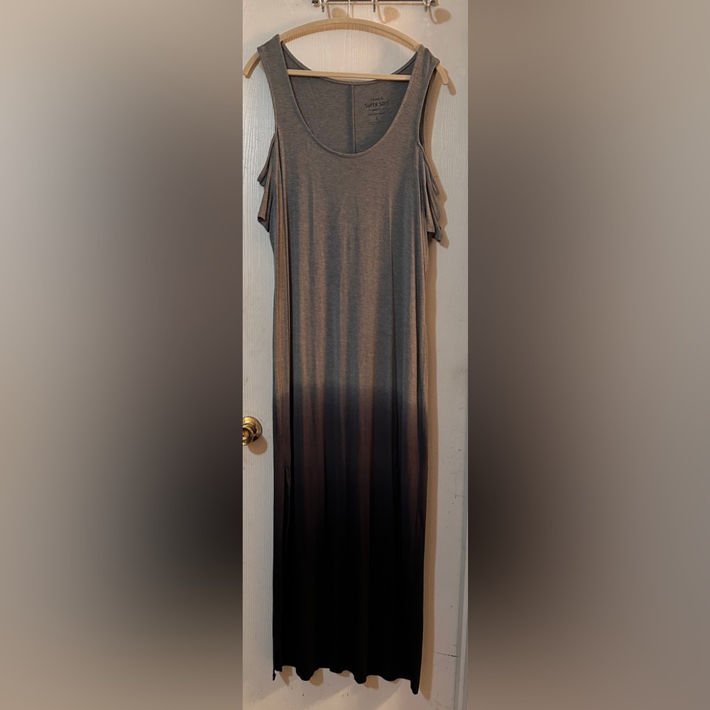 Torrid Black/gray ombre cold shoulder mani NEW Size 2 / 2X - Picture 4 of 7